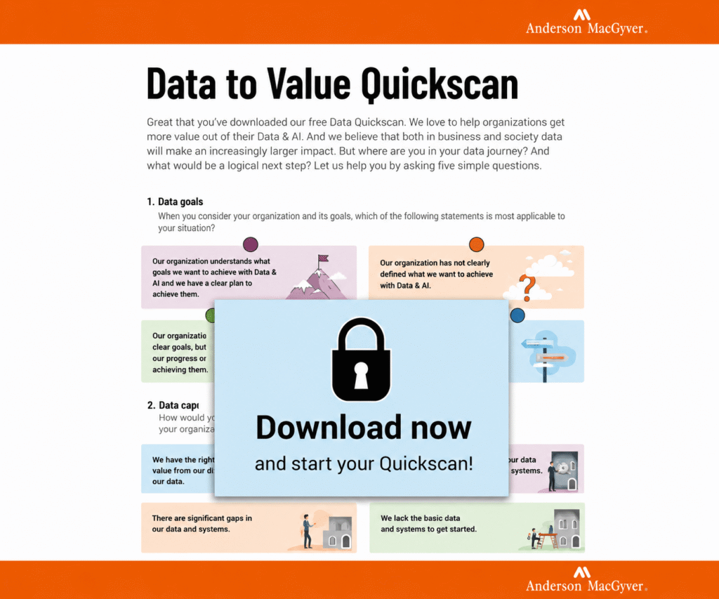 Data to value Quickscan Anderson MacGyver