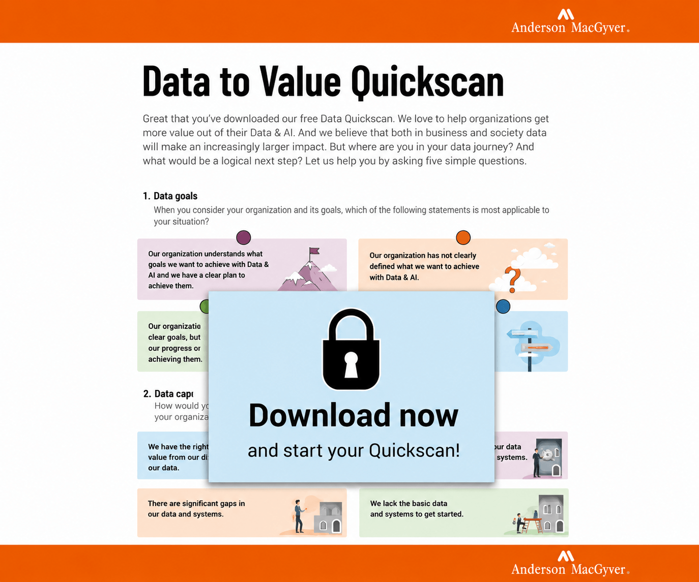 Data to value Quickscan Anderson MacGyver